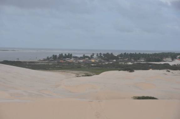 Entardecer visto do alto das dunas da Ilha de Lençóis, nas Reentrâncias Maranhenses - MA